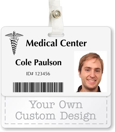 Custom Badge Buddy For Horizontal 2 Sided Id Card Upload Your Design Sku Bd 3026