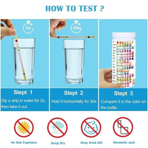 Kit De Test D Eau Potable En Allonscd Bandelettes