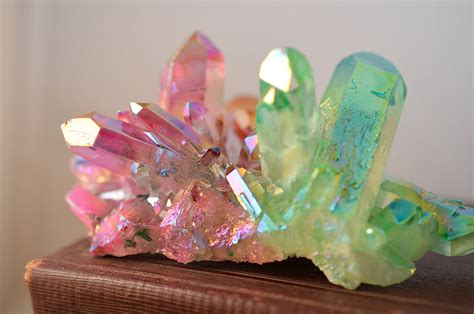 Rainbow Aura Quartz Crystal | Learn with Crystal Gemstone Shop