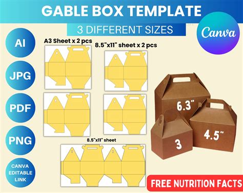 Gable Box Template Gable Box Svg Artofit