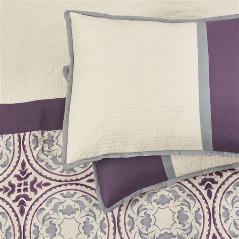 Nanshing 7-Piece Purple King Comforter Set CAMILA-K-PURP at Lowes.com