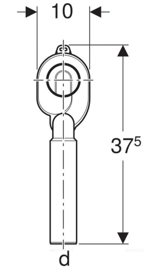 Сифон для писсуара Geberit Uniflex 152 951 11 1 вертикальный белый