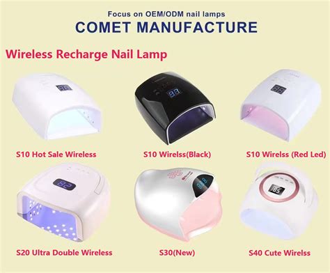 Bete Professional Cordless Led Nail Lamp Rechargeable W Wireless Gel