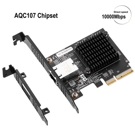 IOCREST Pcie X4 To Single Port 10 Gbase Ethernet Gigabit Nic Pci