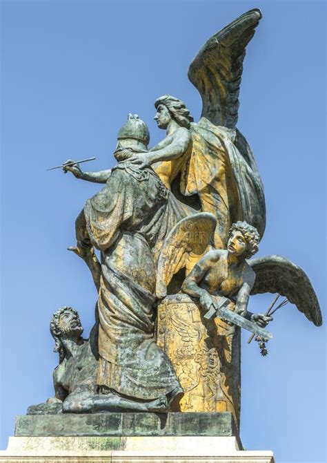 Statues in the Center of Rome Stock Photo - Image of city, tourism ...