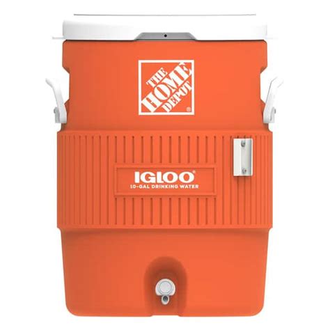 Igloo 10 Gallon Seat Top Beverage Jug Cooler 42330 The Home Depot