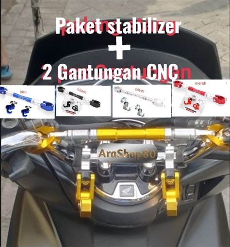 Paket Gantungan Barang Pcx 2pcs Stabilizer Stang Two Tone