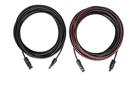 Hygrid Solar DC Cable 4 Sq Mm With Crimped MC4 Connectors Red And