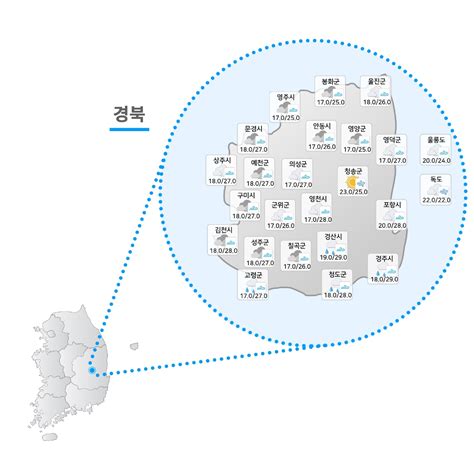 경북지역 오늘10일 날씨 경북남부동해안 아침까지 소나기 그 밖의 지역 아침까지 빗방울 경북서부내륙 내일 오후 소나기