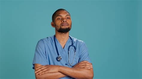 Free Photo Healthcare Worker Wearing Protective Clinical Scrubs