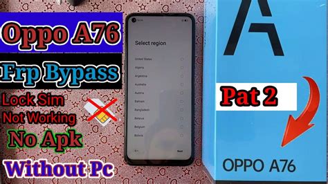 Oppo A76 Frp Bypass Cph 2375 Google Account Lock Unlock Android 11 12