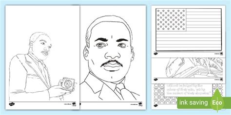 Martin Luther King Jr Colouring