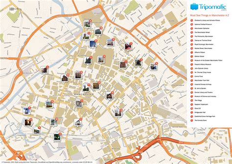 manchester printable tourist attractions map printable tou flickr