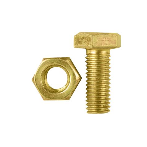 Pinnacle M10 X 25mm Yellow Zinc Hi Tensile Hex Bolt And Nut 4 Pack