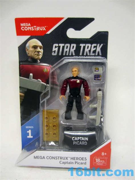 Captain Picard FND65 Mega Construx Heroes New series 1 Star Trek