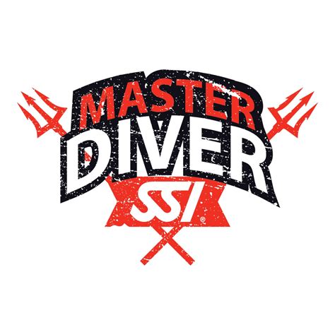 Ssi Master Diver Sticker The Purple Octopus One Stop Dive Shop