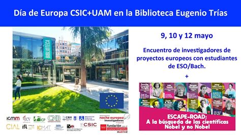 Día De Europa 2022 Csic Uam En La Biblioteca Eugenio Trías Youtube