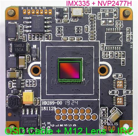 Ahd 5mp 4mp 1 2 8 Starvis Imx335 Cmos Image Sensor Nvp2477 Cctv