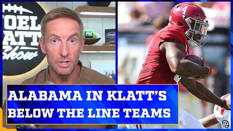 Notre Dame And Alabama In Joel Klatts Teams Below The Line In College