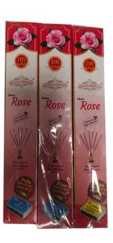 Dhanaram Bamboo And Premix Powder Rose Fragrance Incense Stick For