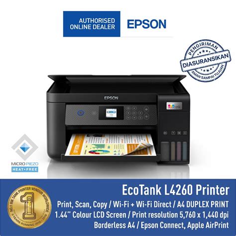 Jual Printer Epson L4260 L 4260 L 4260 Pengganti L4160 Wi Fi All In One