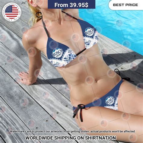 Busch Light Bikini Set Shirtnation Shop Trending T Shirts Online In US