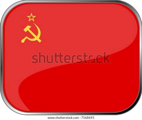 Soviet Union Flag Icon Official Coloring Stock Vector (Royalty Free ...