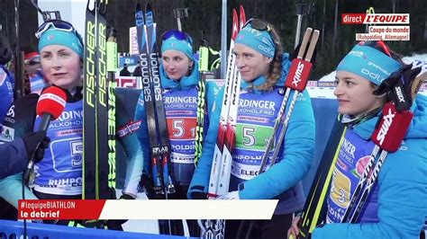 Biathlon Replay Relais Femmes De Ruhpolding Dbrief Vid O