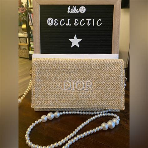 Dior Bags Dior Trousse Pouch With Faux Pearls Poshmark