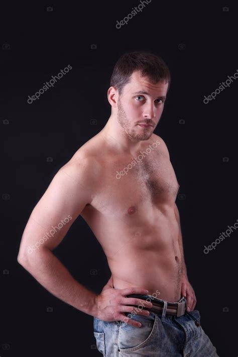 Portrait Of Shirtless Handsome Man Stock Photo By MyraLypa 62947539