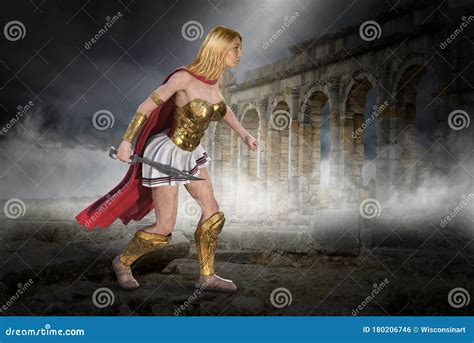 Fantasy Roman Soldier, Battle, War, Surreal Stock Photo - Image of ...