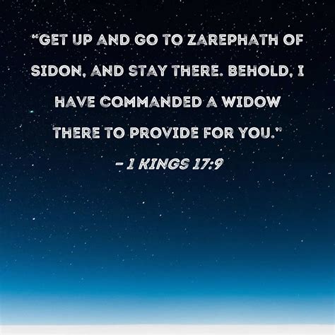 1 Kings 17 9 Get Up And Go To Zarephath Of Sidon And Stay There