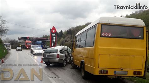 Teška saobraćajna nezgoda na ulazu u Travnik Radio Donji Vakuf