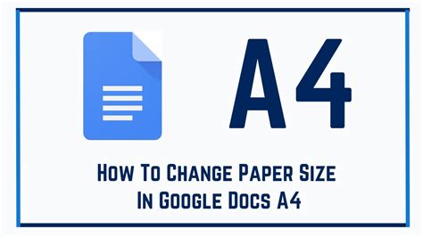 How To Change Paper Size In Google Docs A Youtube