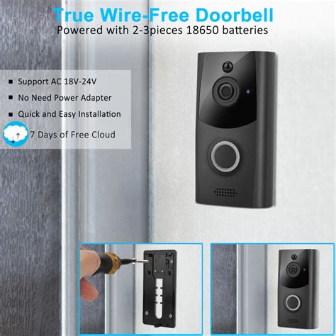 2020 Newest High Quality 1080P Wireless Wifi Doorbell Video Camera With Two Way Audio ...