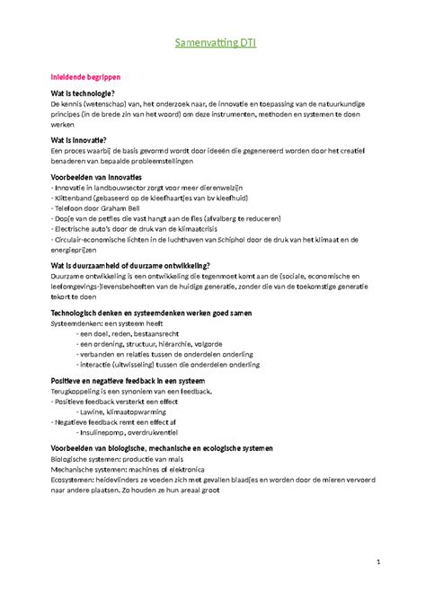 Samenvatting Dti Samenvatting Dti Inleidende Begrippen Wat Is