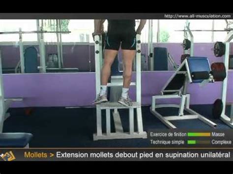 Vid O Des Extensions Pour Les Mollets Debout Unilat Ral En Supination