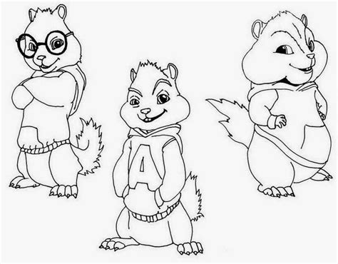 Desenhos Para Colorir E Imprimir Desenhos Do Alvin E Os Esquilos Para