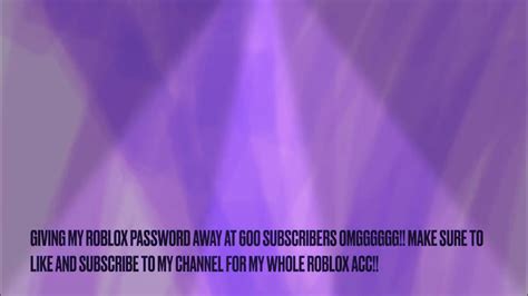 Giving Away My Roblox Password Youtube