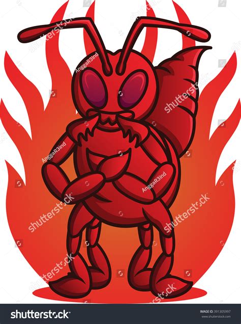 Cartoon Illustration Wild Fire Ant Stock Vector (Royalty Free) 391305997 | Shutterstock