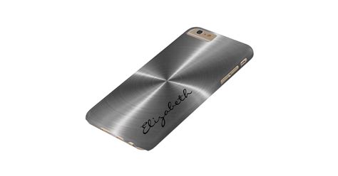 Chrome Stainless Steel Metal Look Barely There Iphone 6 Plus Case Zazzle