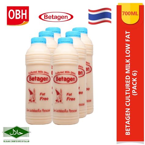 Betagen Cultured Milk Original Thailand 700mlx6bottle Shopee Malaysia