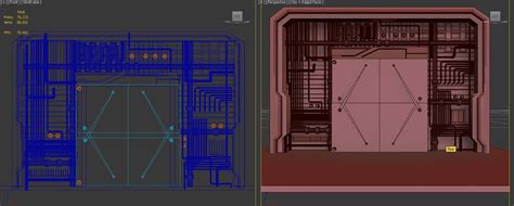 Futuristic animated door 3D model animated | CGTrader