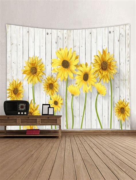 DressLily Photo Gallery Blooming Sunflower Pattern Wall Decor