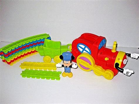 MICKEY MOUSE Clubhouse CHOO CHOO EXPRESS Train w/ FIGURE Lot WORKS ...