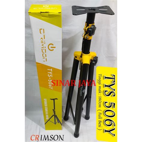 Jual STAND SPAKER ALL METAL CRIMSON TYS 506Y TRIPOD SPAKER FULL BESI