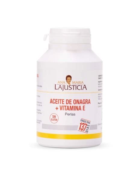 Ana Maria Lajusticia Aceite De Onagra Y Vitamina E Perlas Dias