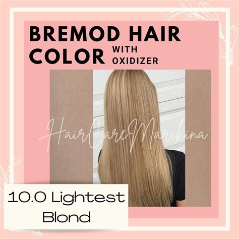 10 0 LIGHTEST BLONDE With Oxidizer Bremod Shopee Philippines