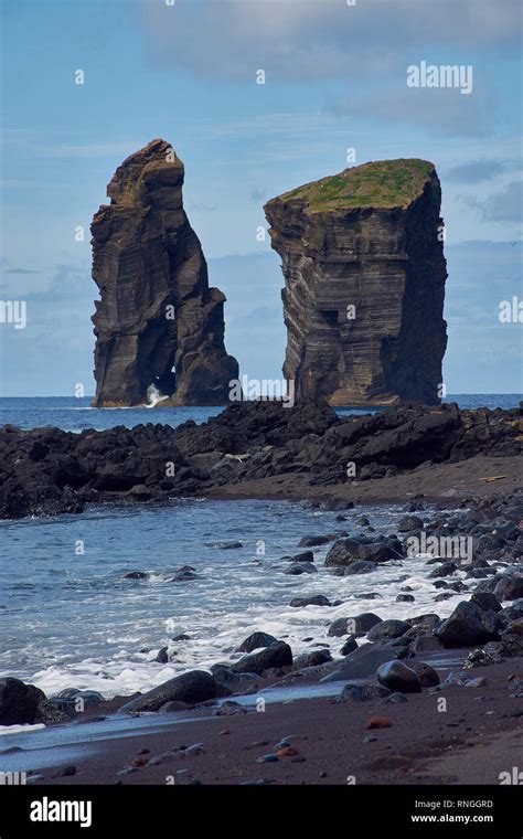 Volcanic Rocks Of Mosteiros Beach Sao Miguel Azores Stock Photo Alamy