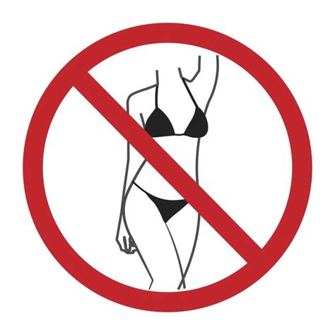 Bikini Not Allowed Royalty Free Images Stock Photos Pictures